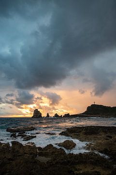 Pointe des Chateau sunrise on Guadeloupe by Fotos by Jan Wehnert
