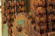 Rusted gears with chains by Paul Wendels thumbnail