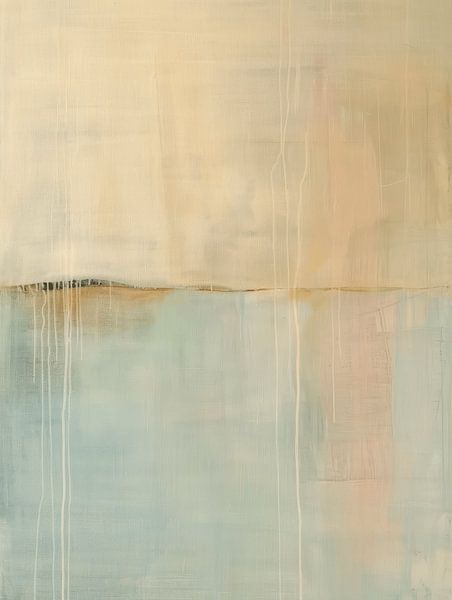 Minimalism, modern abstract in pastel colours by Japandi Art Studio