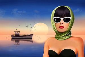 Die Lady macht Urlaub am Meer 