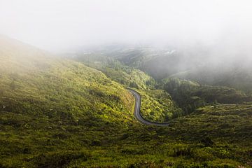 Bergweg op de Azoren van Thierry Schut