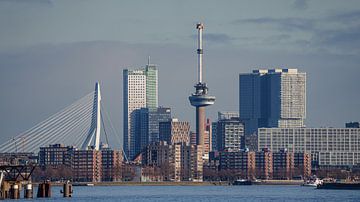 Skyline van Rotterdam. van Jaap van den Berg