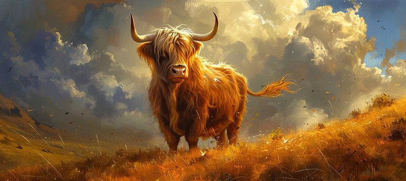 Scottish Highlander by Eye catching paintings