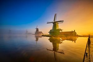 Windmolens op de Zaanse Schans van Peter de Jong