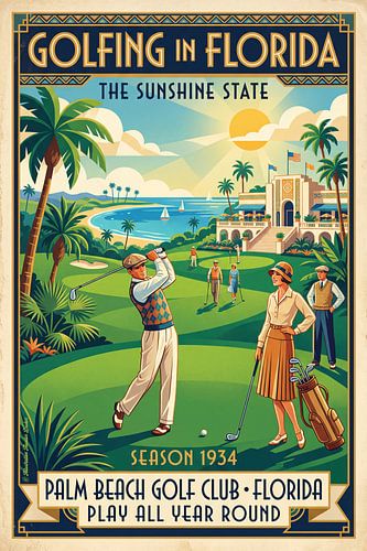 Golf in Florida Palm Beach 1934