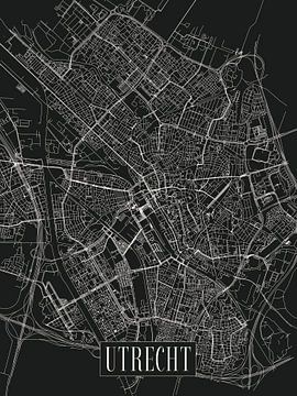 City map Utrecht - City - Dark variant - Utrecht Map by Locus Studio
