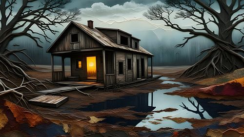 Houseboat on the moor