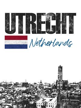 Utrecht Nederland van Printed Artings