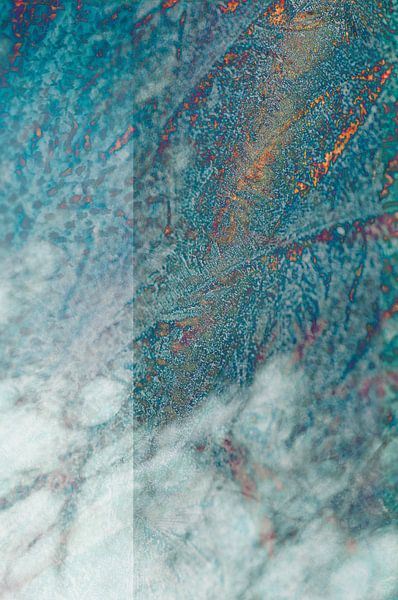 Stone (steen) - Blauw abstract textuur, digitale compositie van John Quendag