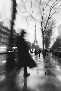 Paris Impression in schwarzweiß