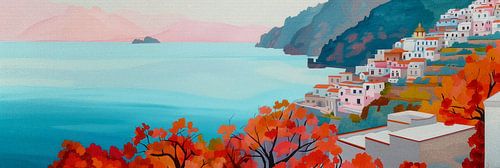 Kustdorp in de Herfst