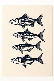 Vier Fische unter sich von Franka Poulain