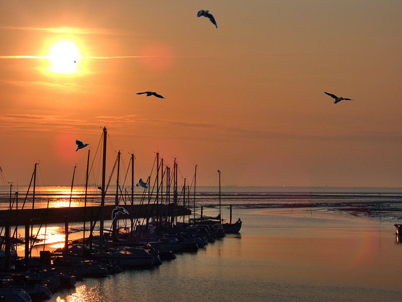 Lever de soleil dans le Sielhafen par Edgar Schermaul