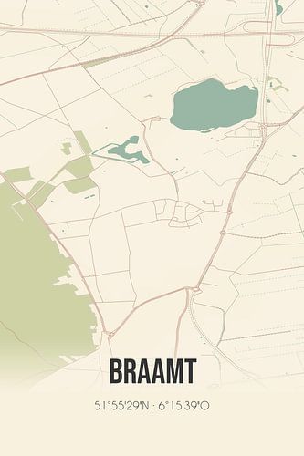 Alte Landkarte von Braamt (Gelderland)
