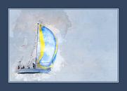 Segelboot (mit passepartout) von Art by Jeronimo Miniaturansicht