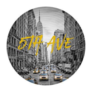 Graphic Art NEW YORK CITY 5th Avenue  van Melanie Viola