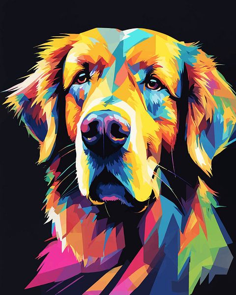 Golden Retriever Pop Art 2 by MIROKKU