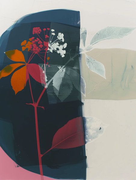 Colourful botanical abstract by Studio Allee