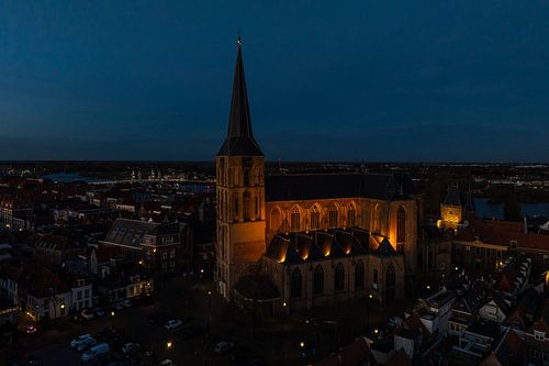 Bovenkerk Kampen im Abendlicht von Evert Jan Kip