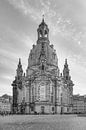 Frauenkirche Dresden schwarz-weiß von Michael Valjak Miniaturansicht