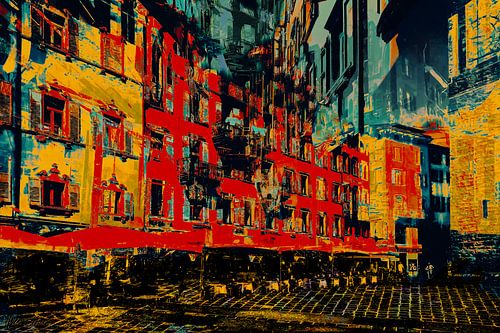 Een plein in Riva del Garda