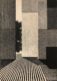 Architectural abstraction in lines by Niklas Maximilian