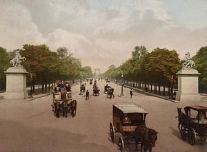 Avenue des Champs Elysées, Paris van Vintage Afbeeldingen