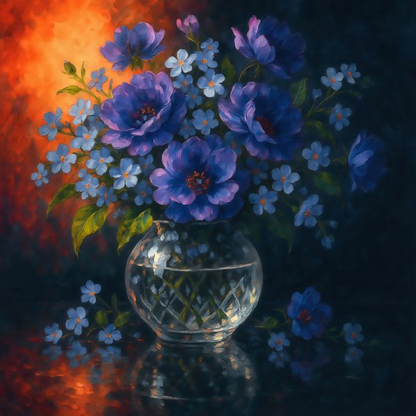 Nachtblaue Blüte von INGO