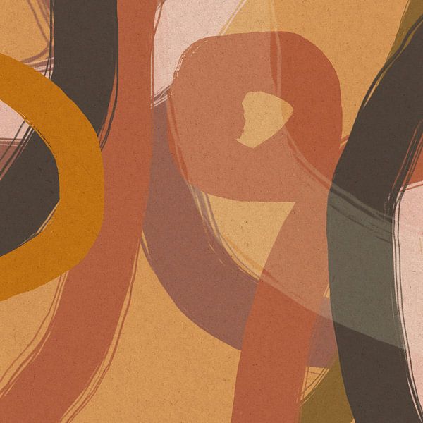 Pastell-Ausdrücke: Abstrakte Minimalistische Kunst Nr. 9 von Dina Dankers