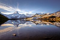 Mountain lake in the morning