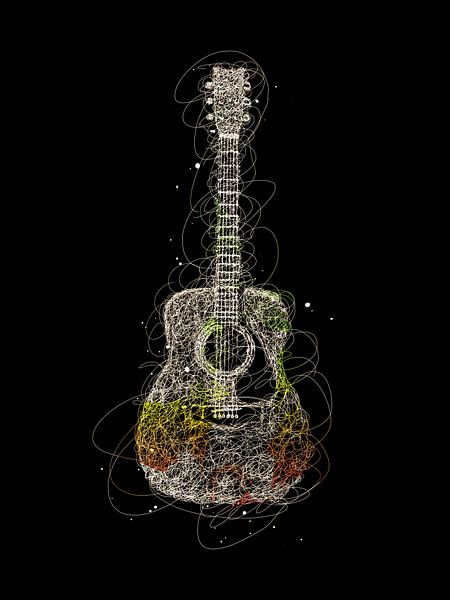guitar scribbles by izmo scribbles