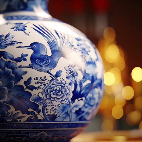 Delft blue vase
