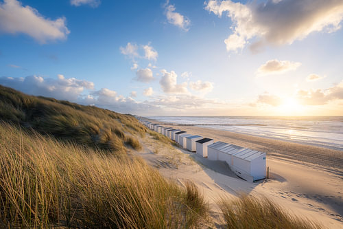 Abendlicht am Strand von Oostkapelle