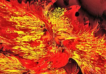 Feuervogel Symbol Unsterblichkeit und Heilung von Heidemarie Andrea Sattler