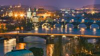 Prague after sunset by Henk Meijer Photography thumbnail