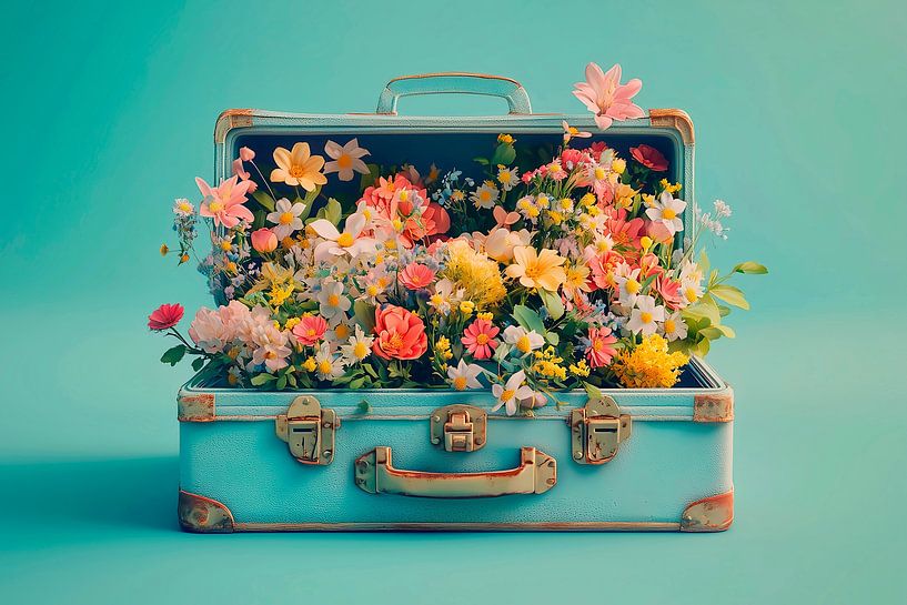 Ein Koffer voll mit Frühling von Harry Hadders Design