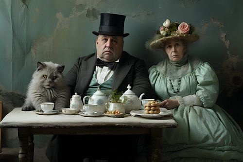 Grillige maaltijd met een kater