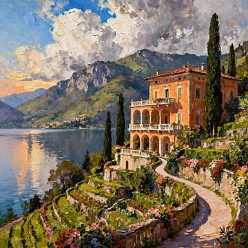 Romantisch Italiaans herenhuis 3 van Johannas Art Creations