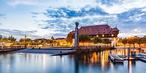 Bodensee bij de Bodensee bij schemering