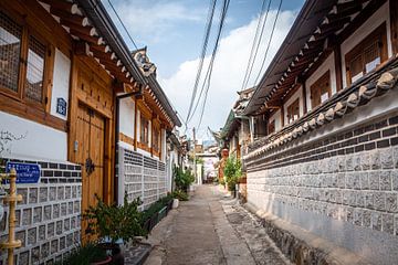 Kleine straatjes in Seoul van Mickéle Godderis