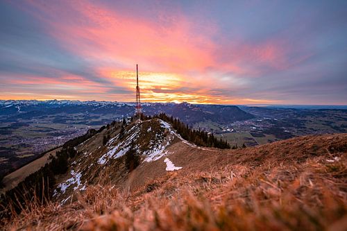 Zonsondergang op de Grünten