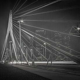 Erasmus-Brücke in Grau von Mfixfotografie