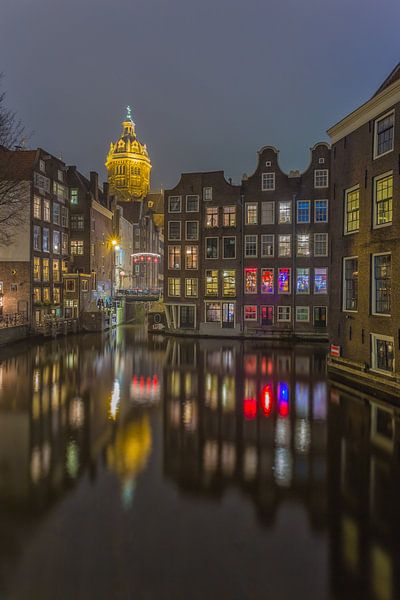 Amsterdam by Night - Oudezijds Voorburgwal - 5 by Tux Photography