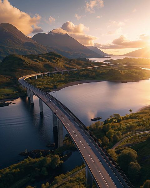 Architektur trifft Natur: Luftaufnahme von fernlichtsicht