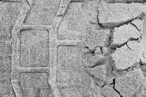 Tweeluik sporen strand Terschelling