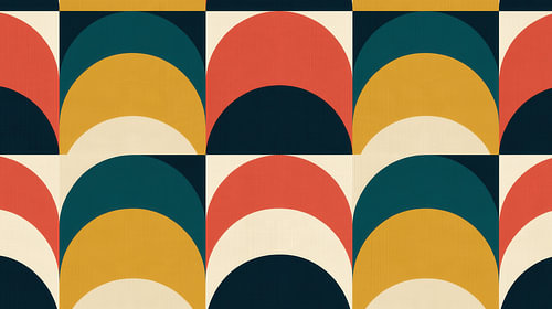 Retro Bauhaus panorama