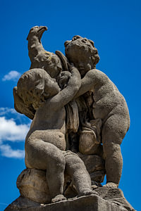 Bayern : Die Statue im Schloss Nymphenburg