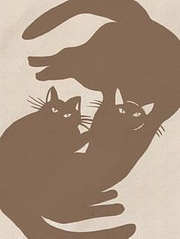 Graceful Elegance of Feline Silhouettes by Little Dean