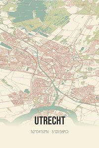 Vieille carte d'Utrecht (Utrecht) sur Rezona