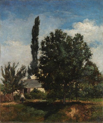 António Carvalho de Silva Porto~Studie van het landschap (Auteuil)